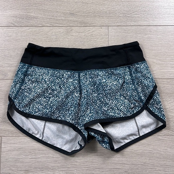 Lululemon Run: Speed Short *4-way Stretch Pebble Print Parfait Pink Alberta Lake - Picture 7 of 15